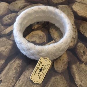 White knit bracelet